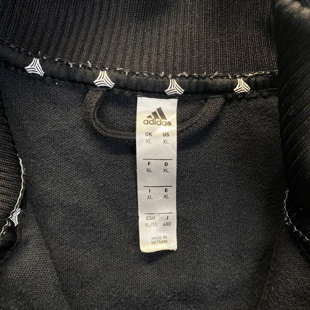 adidas Men's TANGO TAN Heavy Club Track Jacket Soccer Football Black Size XL - Picture 2 of 11